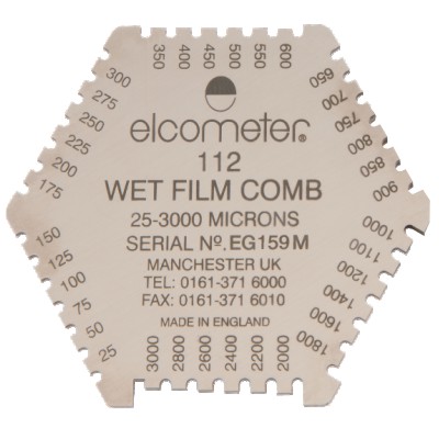 Elcometer112AL沖壓鋁制濕膜梳